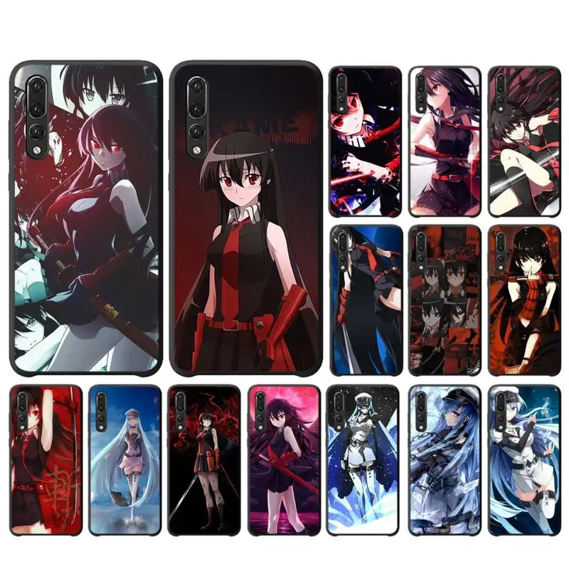 

Yinuoda Akame Ga Kill Anime Phone Case for Huawei P30 40 20 10 8 9 lite pro plus Psmart2019