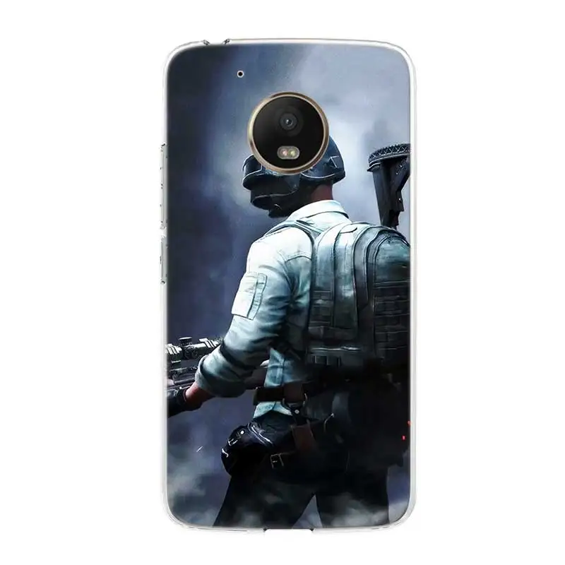 Game Pubg Painted Bumper Soft Fashion Comic Phone case For Motorola MOTO G7 G6 G5S G5 E6 E5 E4 Plus power G4 Play Cover |