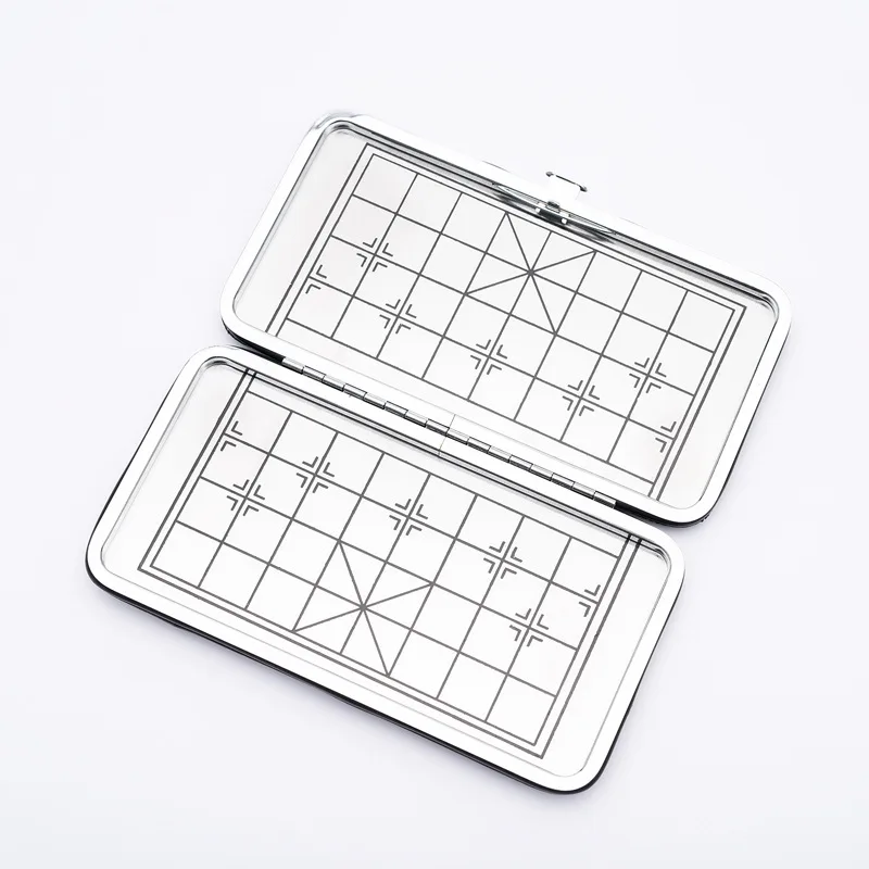 Шахматная доска из нержавеющей стали уличный магнит для путешествий китайские