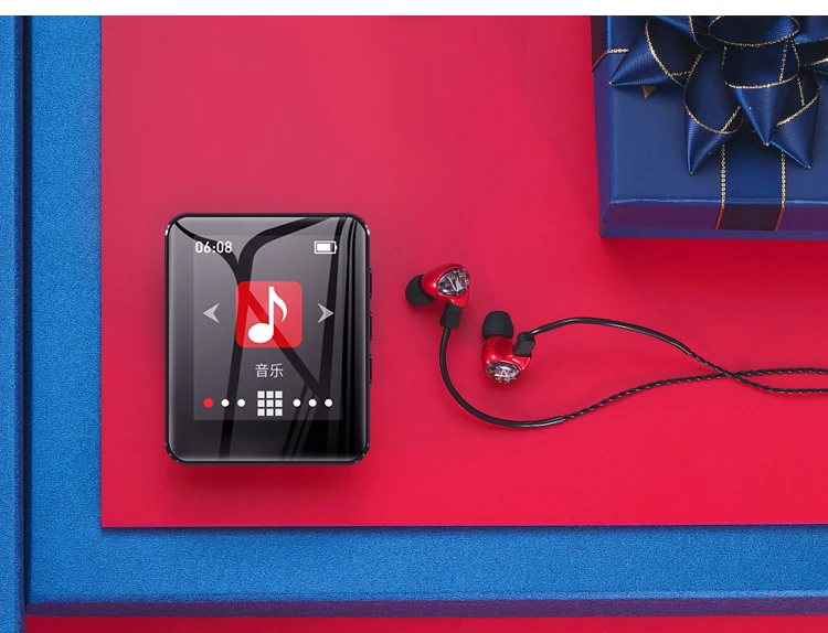 Новое поступление мини сенсорный экран Bluetooth MP3-плеер встроенный динамик Поддержка FM, запись, электронная книга, видео, часы, шагомер
