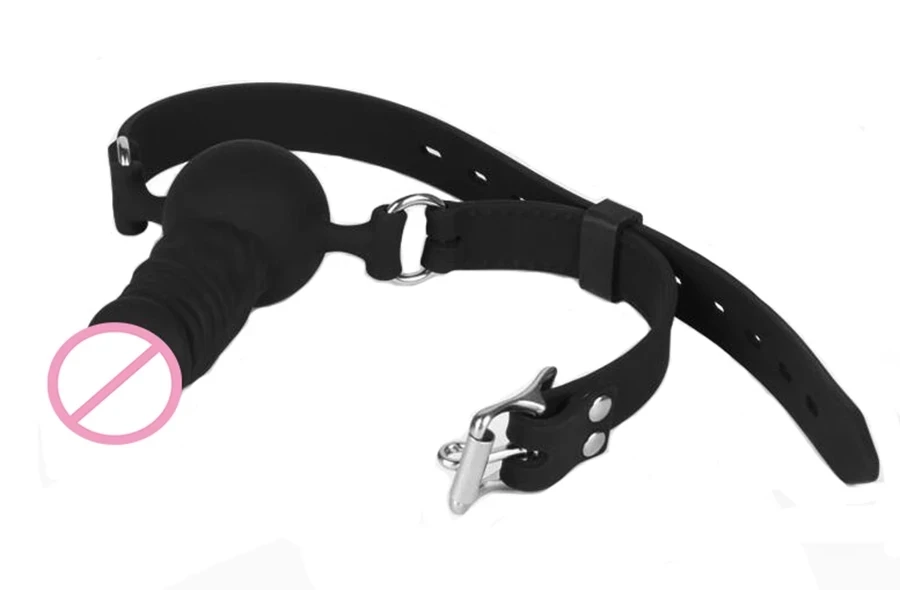 Реалистичный пенис в форме кляп полное Силиконовое лицо Banger фаллоимитатор