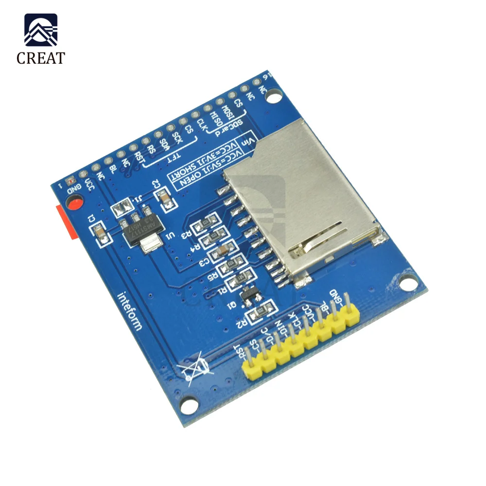 Mini 1.8 Inch Serial SPI TFT LCD Module Display with PCB Adapter IC 128x160 Dot Matrix 3.3V 5V IO Inerface Cmmpatible 1602 5110 |