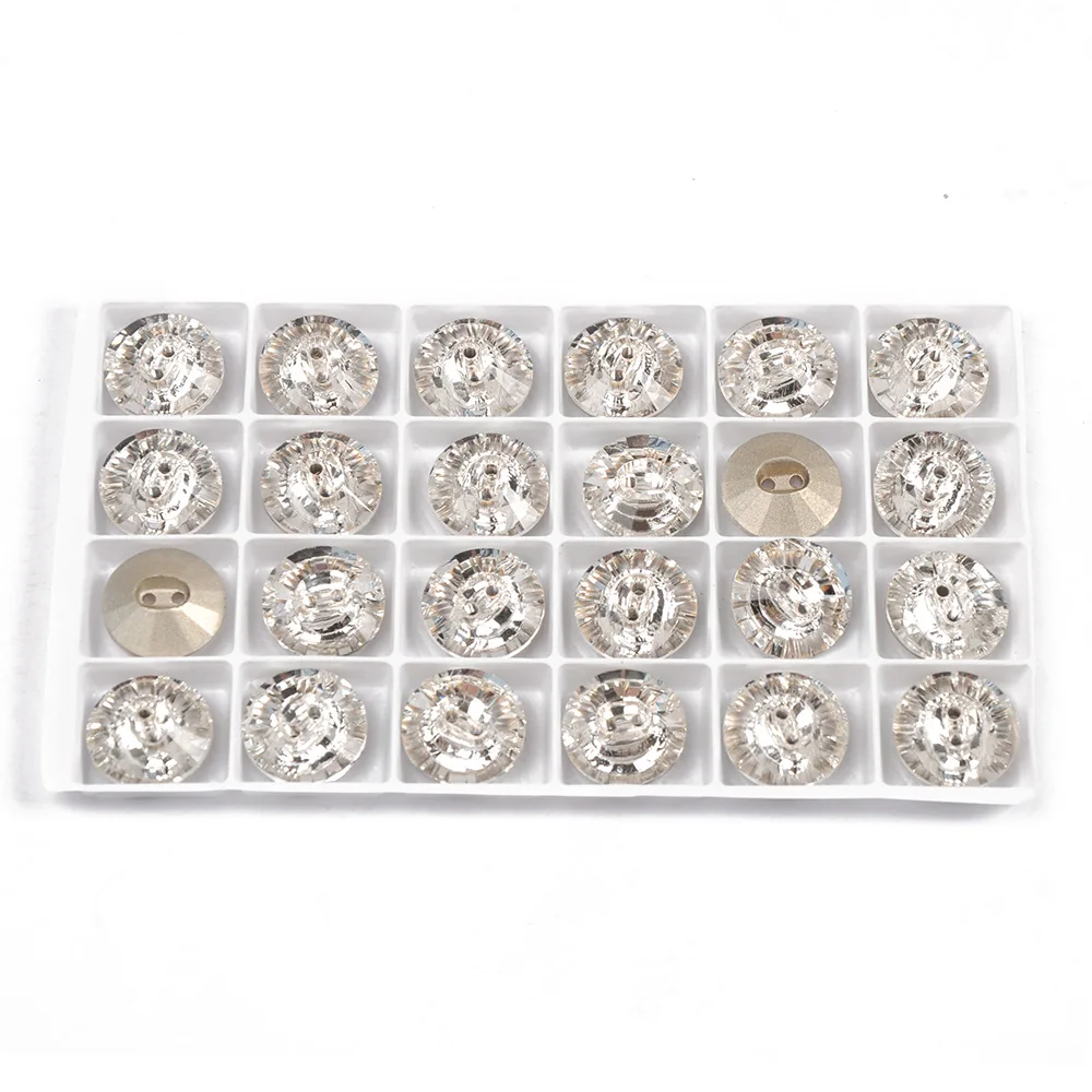 YANRUO 3019 Round Buttons for Needlework Rhinestone DIY Decorative Crafts Sewing Clothes | Дом и сад