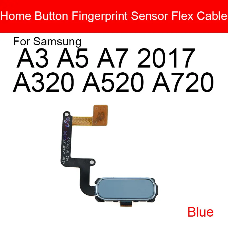 Гибкий кабель для датчика кнопки возврата Home Samsung Galaxy A3 A5 A7 2017 A320 A520 A720 меню замена