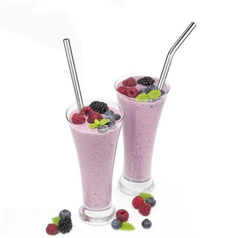 4/8 шт. Многоразовые металлические трубочки для питья высокое качество