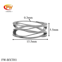 finewe stainless steel 0 5mm x 28mm od multi wave compression springs wave springs