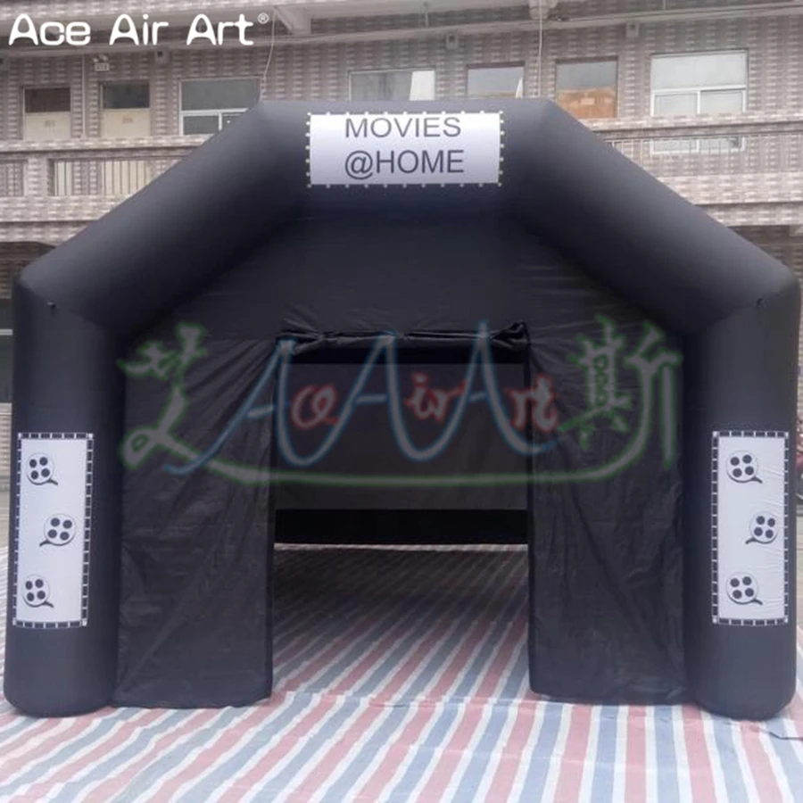 Гигантский портативный туннельный фильм в стиле башни надувной мобильный