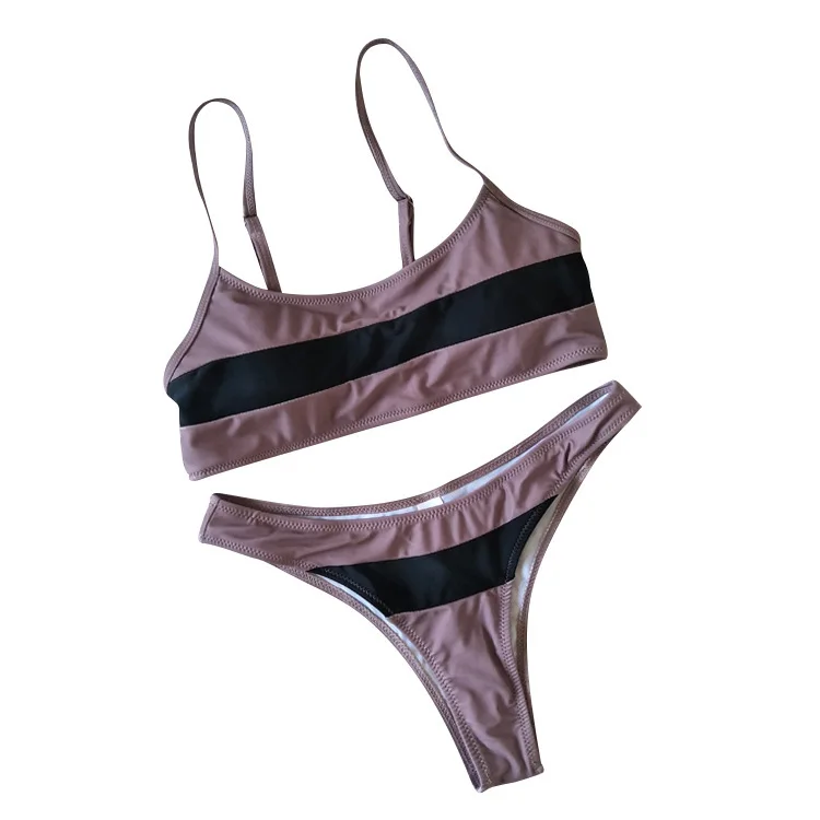 Женский купальный костюм 2019 сексуальный купальник бикини из двух частей