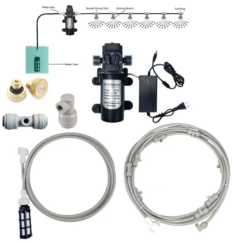 E084 12V Misting Pump 160PSI High Pressure Booster Diaphragm Water Pump Sprayer