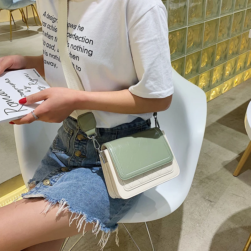 Женские сумки маленькая стеганая сумка мессенджер 2019 кожаные через плечо