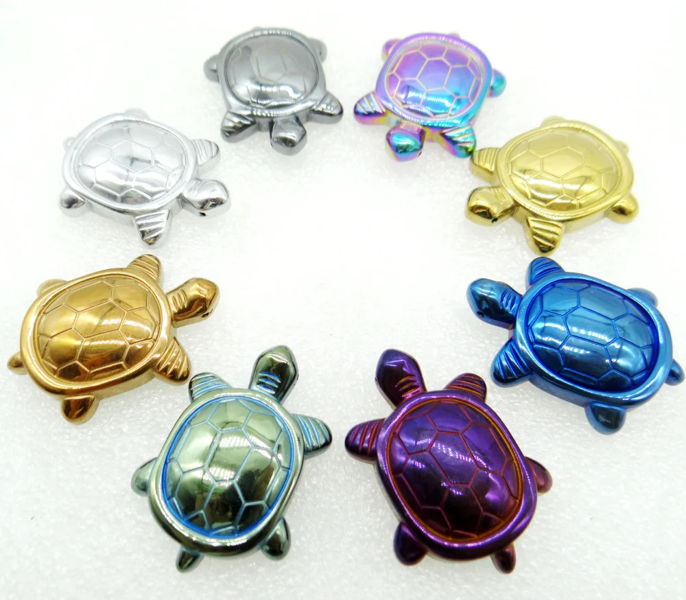 Натуральный камень 40*38 мм титановый гематит черепаха драгоценный Кулон Бусы для