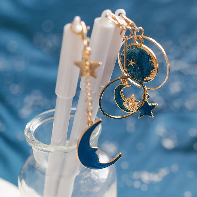 Ручка гелевая с подвеской в виде звезды 0 38 мм 3 шт./лот |