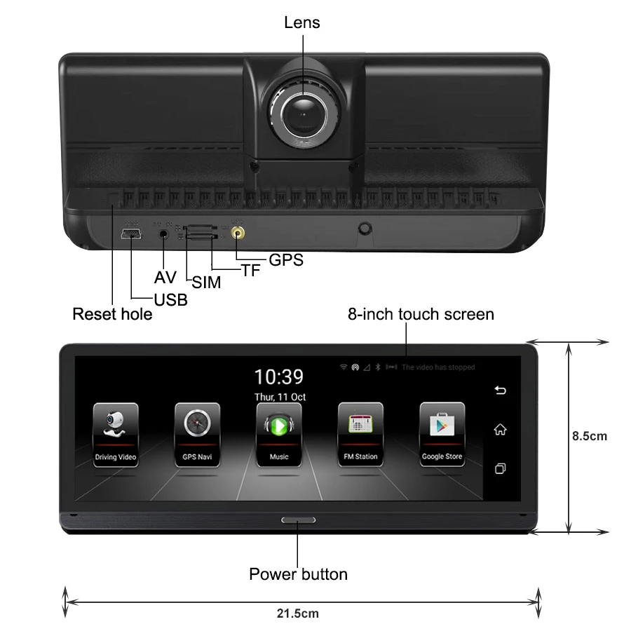 " ips экран ADAS Автомобильный видеорегистратор Камера 4G dvr gps навигатор Android 5,1 автомобильный рекордер 1080P HD камера ночного видения камера заднего вида
