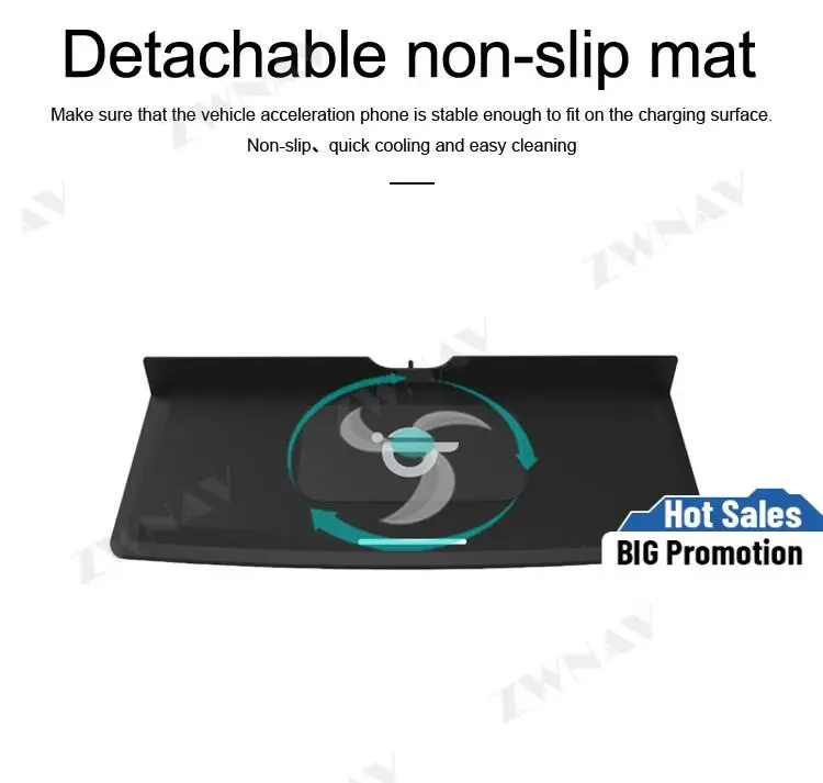 

QI автомобильное беспроводное зарядное устройство для Range Rover Sport 2014-2017 инфракрасная быстрая Беспроводная зарядка Автомобильный держатель для телефона для iphone/Samsung