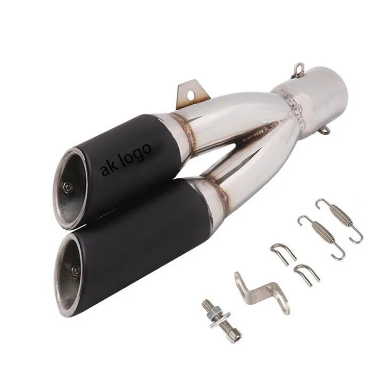 51 мм мотоцикл глушитель выхлопной трубы Akrapovic двухрядные для Z800 R1000RR NC700 R3 GW250 CBR300