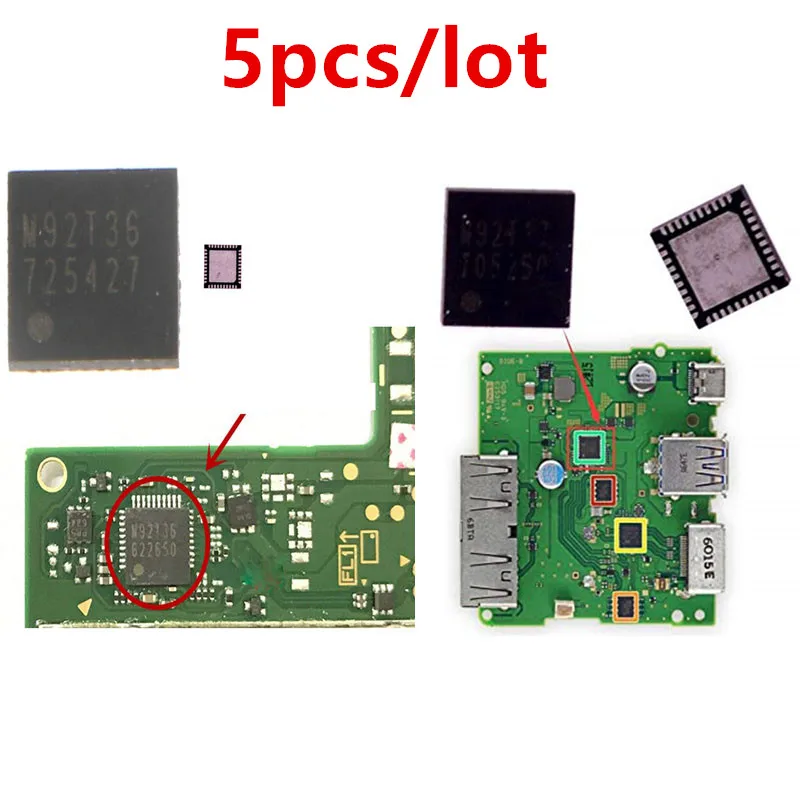 5 шт. Мощность Батарея зарядки IC чип M92T36 совместимому с HDMI материнская плата M92T17