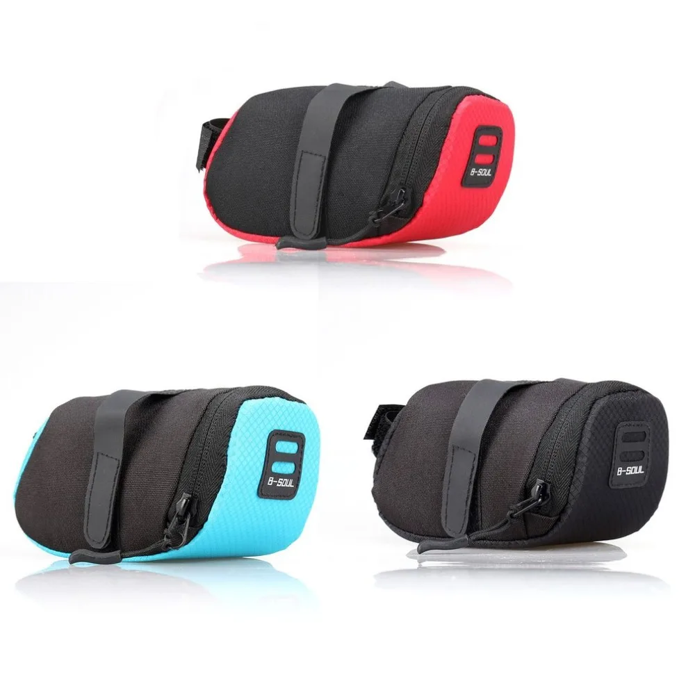 

B-SOUL Waterproof Foldable Outdoor Cycling Accessories Mountain Road Bike Saddle Bag Bicycle Seat Bag Tail Rear Pouch Bag