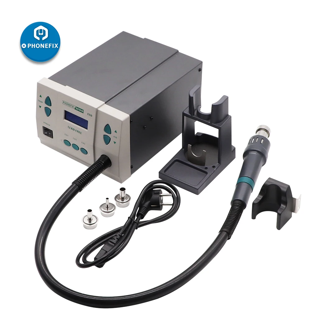 900W 220/110V PHONEFIX 861DW Тепловая пушка свинца Термовоздушная паяльная станция для
