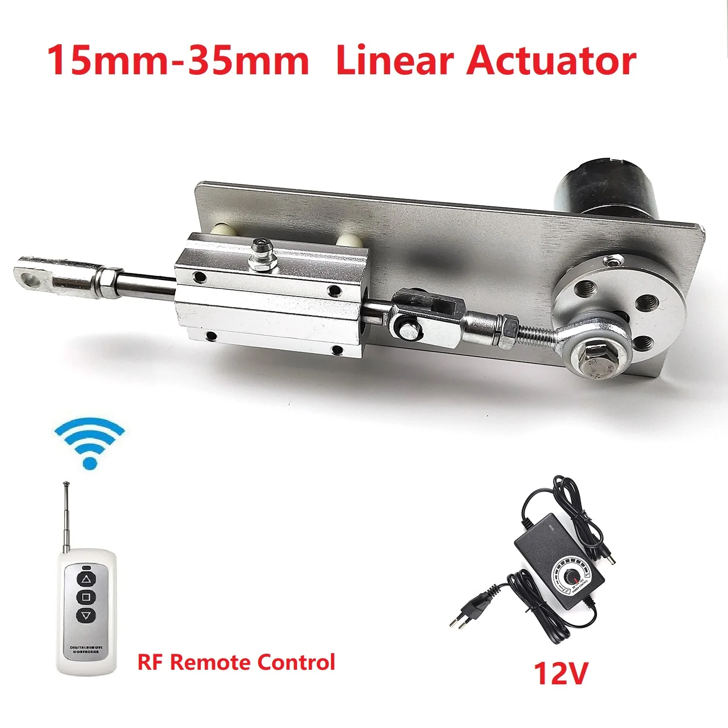 Atuador Linear Pequeno da C.c. 12v Reciprocating o Motor Telescópico 15202530 mm do Curso Liga de Alumínio Brinquedos Diy o