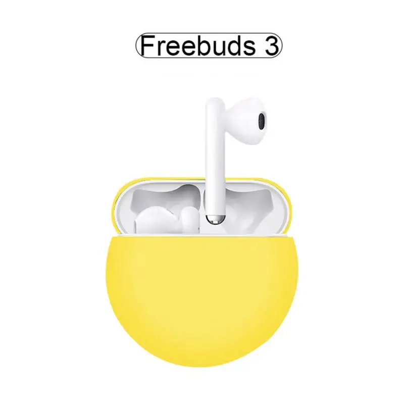 yellow Модные bluetooth-наушники, силиконовый чехол, водонепроницаемый чехол для huawei Freebuds 3, чехол для huawei - Цвет: yellow
