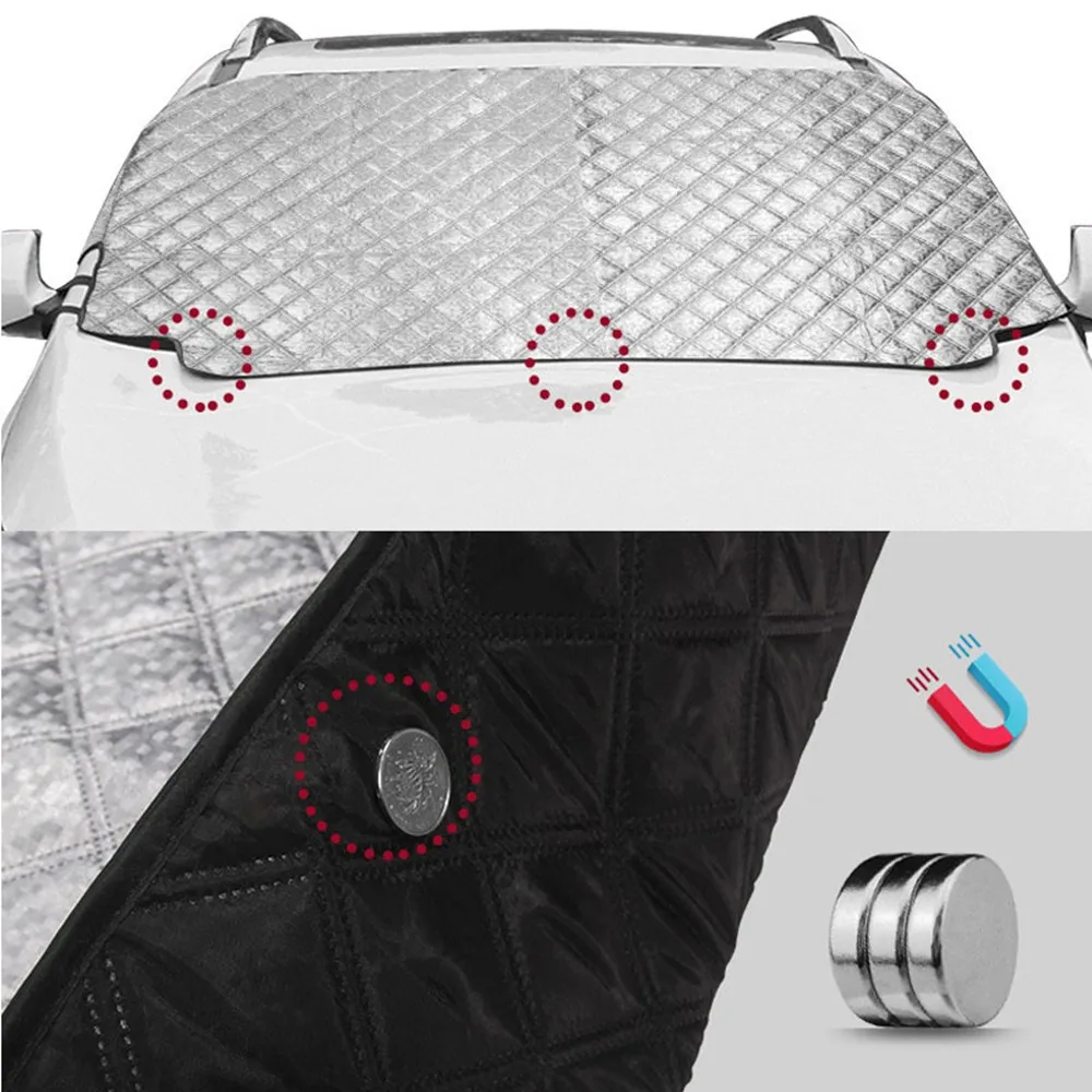 Автомобильный чехол для снега Магнитный ветрового стекла плотный