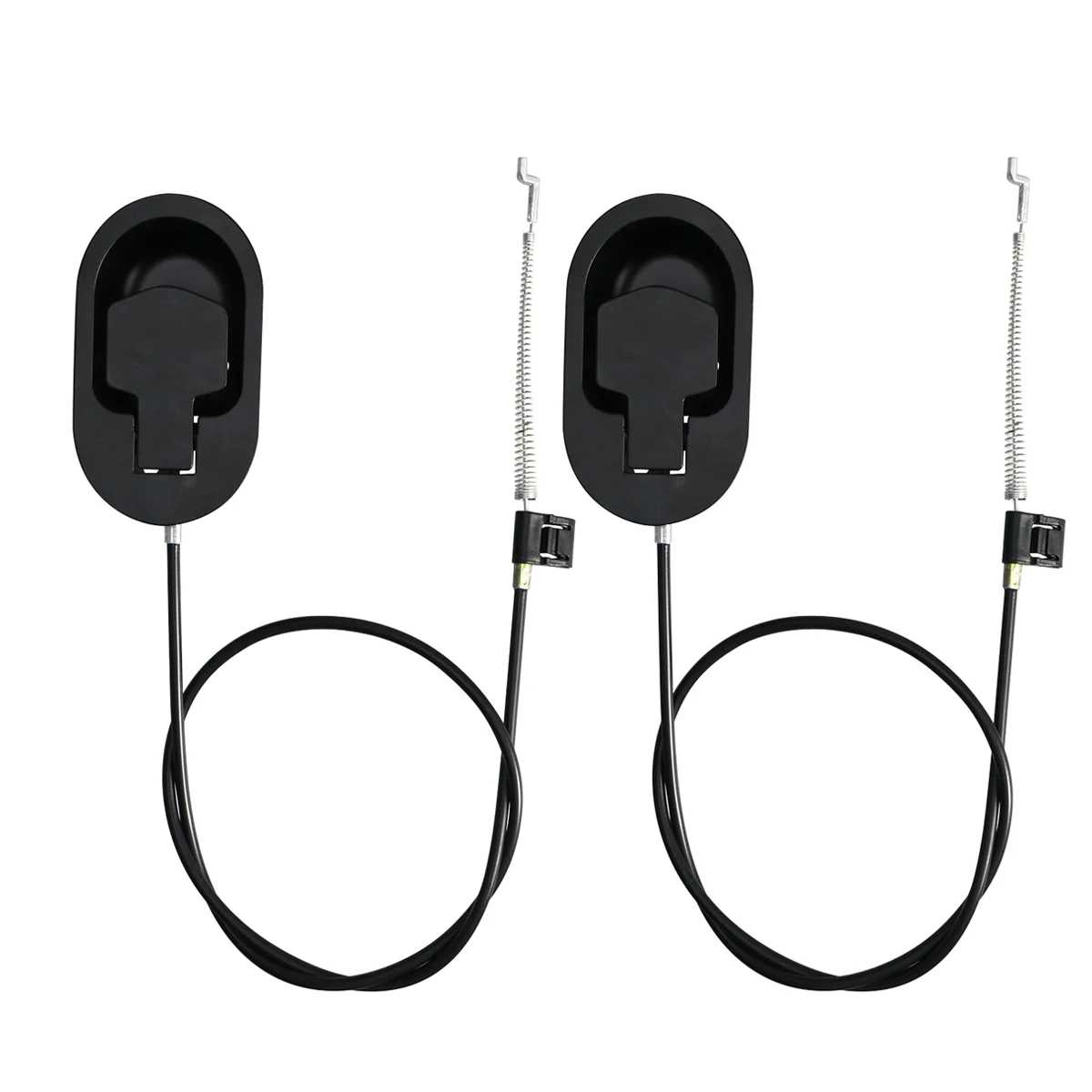 

2pcs Universal Aluminum Metal Recliner Handle Chair Release Lever Replacement Metal Handle with Spring and Cable for Sofa