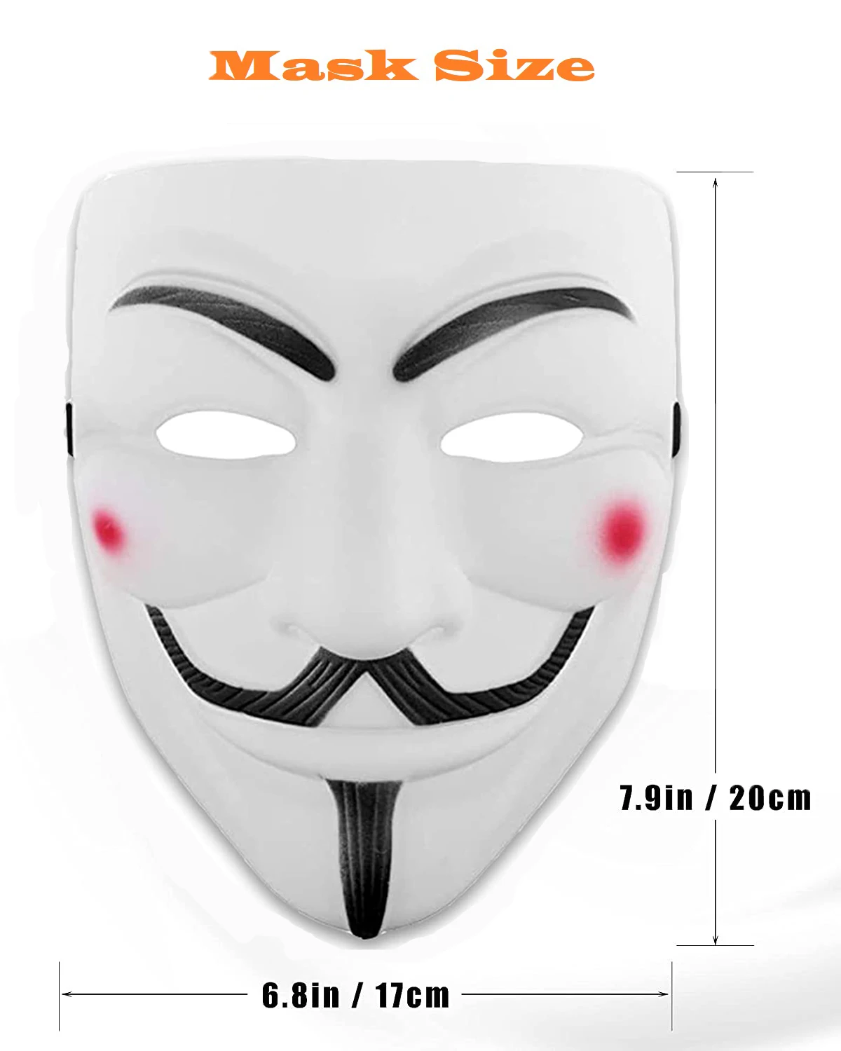 4x Классическая маска хакеров V для вендетты косплей анонимный Гай Фокс Хэллоуин
