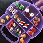 1 коробка смолы Рождествоокеансладкие конфеты Kawaii счастливый цветок для акрилового дизайна ногтей типсы стразы украшение инструмент для маникюра