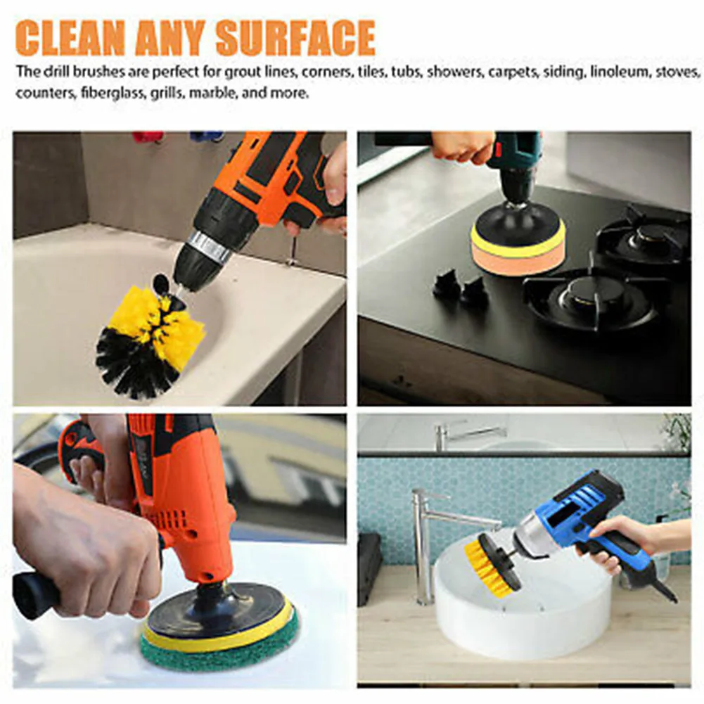 

Pads 6pcs Plastic Drill Brushes Polisher Polishing Sealing Stainless Steel