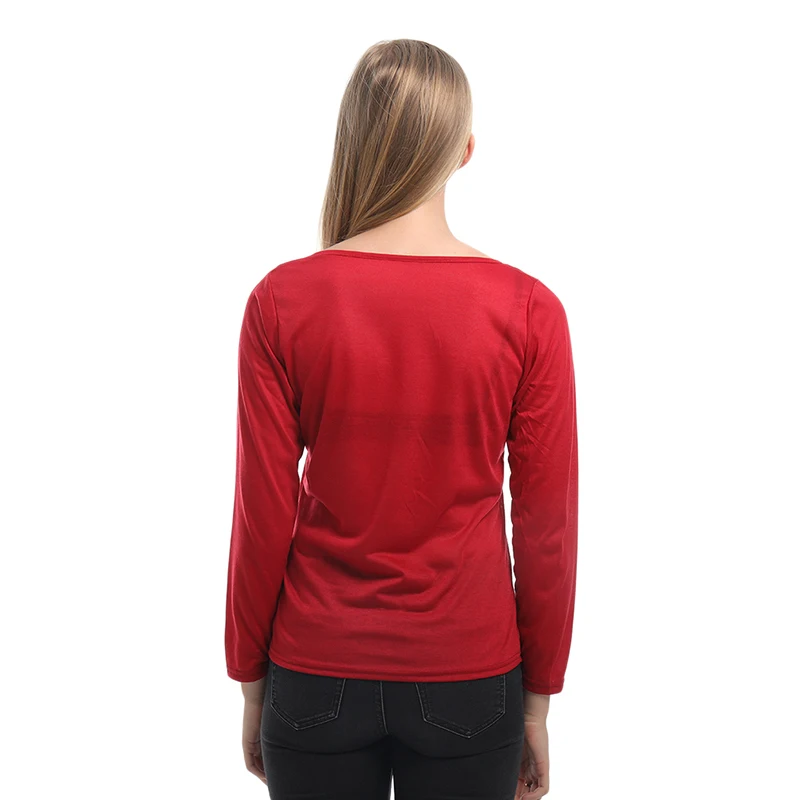 Женские повседневные однотонные футболки черные красные темно-зеленые