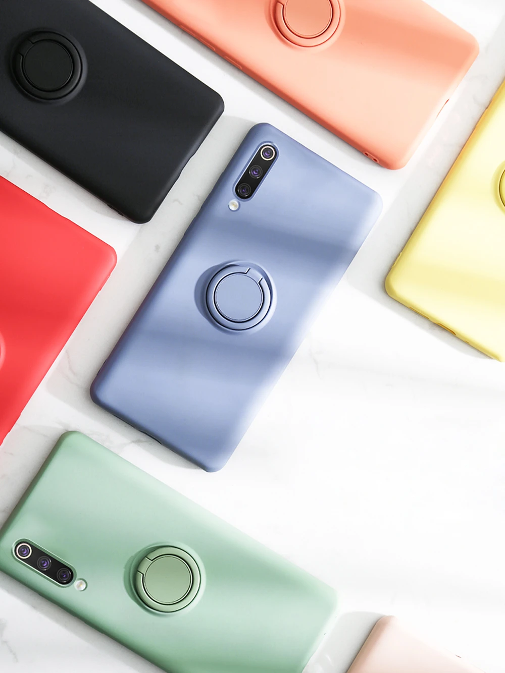 Мягкий силиконовый чехол, чехол для Xiaomi mi 9 SE mi 9 Red mi K20 Pro 9 T, металлическое кольцо-держатель для телефона, силиконовый чехол на Xiaomi mi 9 SE, чехол 9SE