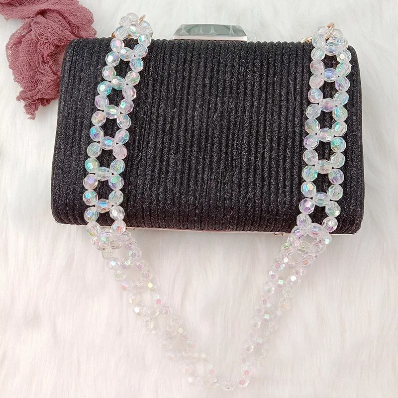 

Shiny Fashion Shoulder Bag Chains Colorful Chains Pretty Decorative Imitation Pearl Tote Chains Handbag Crossbody Bag Accessorie