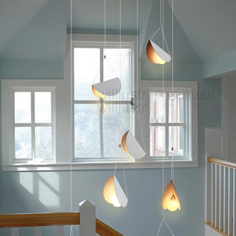 

Metal Origami Pendant Lamp Flying Folded Paper Art Iron Suspension Light Cafe Dinning Room Restaurant Hotel Bar Hanging Lighting