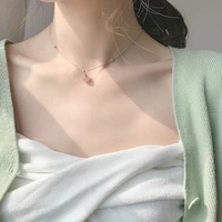 beat real girl heart pearl and necklace necklace yinzhu strawberry niche short fund temperament concise clavicle chain