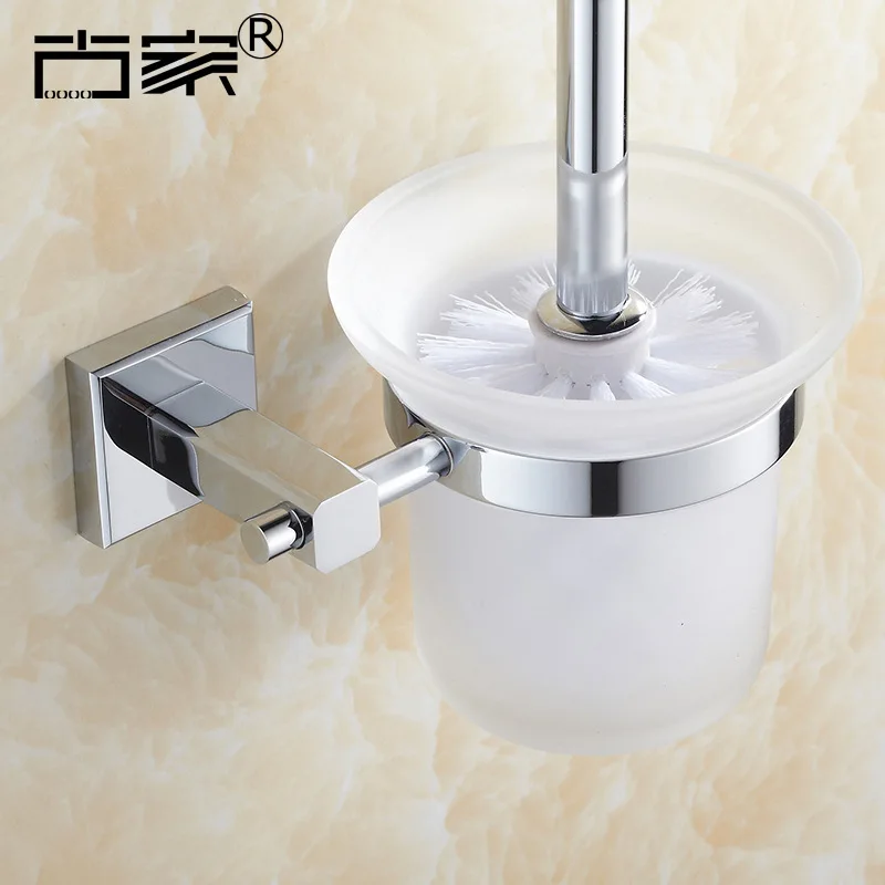 Медная хромированная кружка в старинном европейском стиле с основанием и щеткой