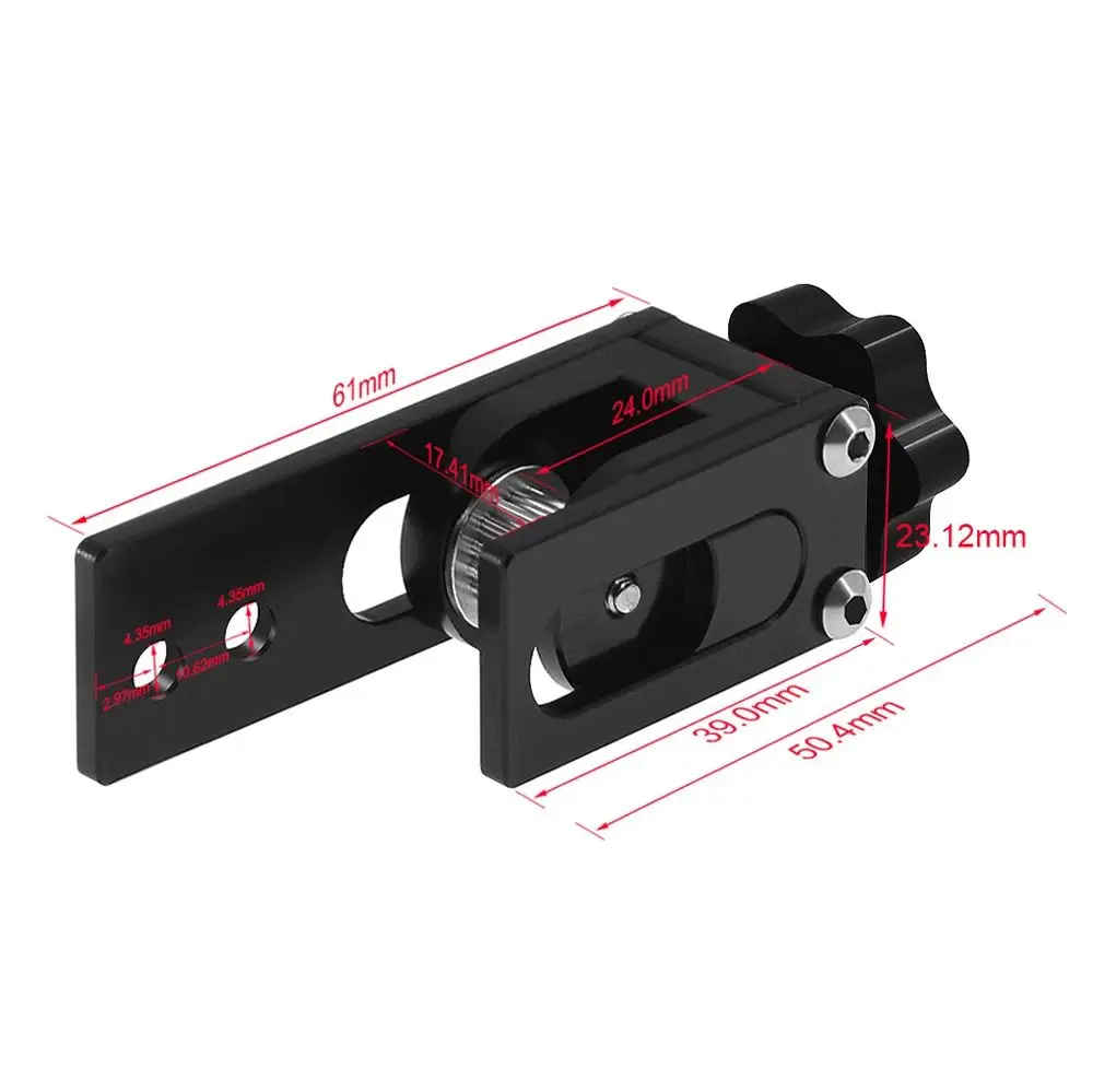 2020 X-Axis Synchronous Belt Stretch Straighten aluminum profile Tensioner For Creality CR-10 CR-10S Ender-3 3D Printer Parts | Компьютеры