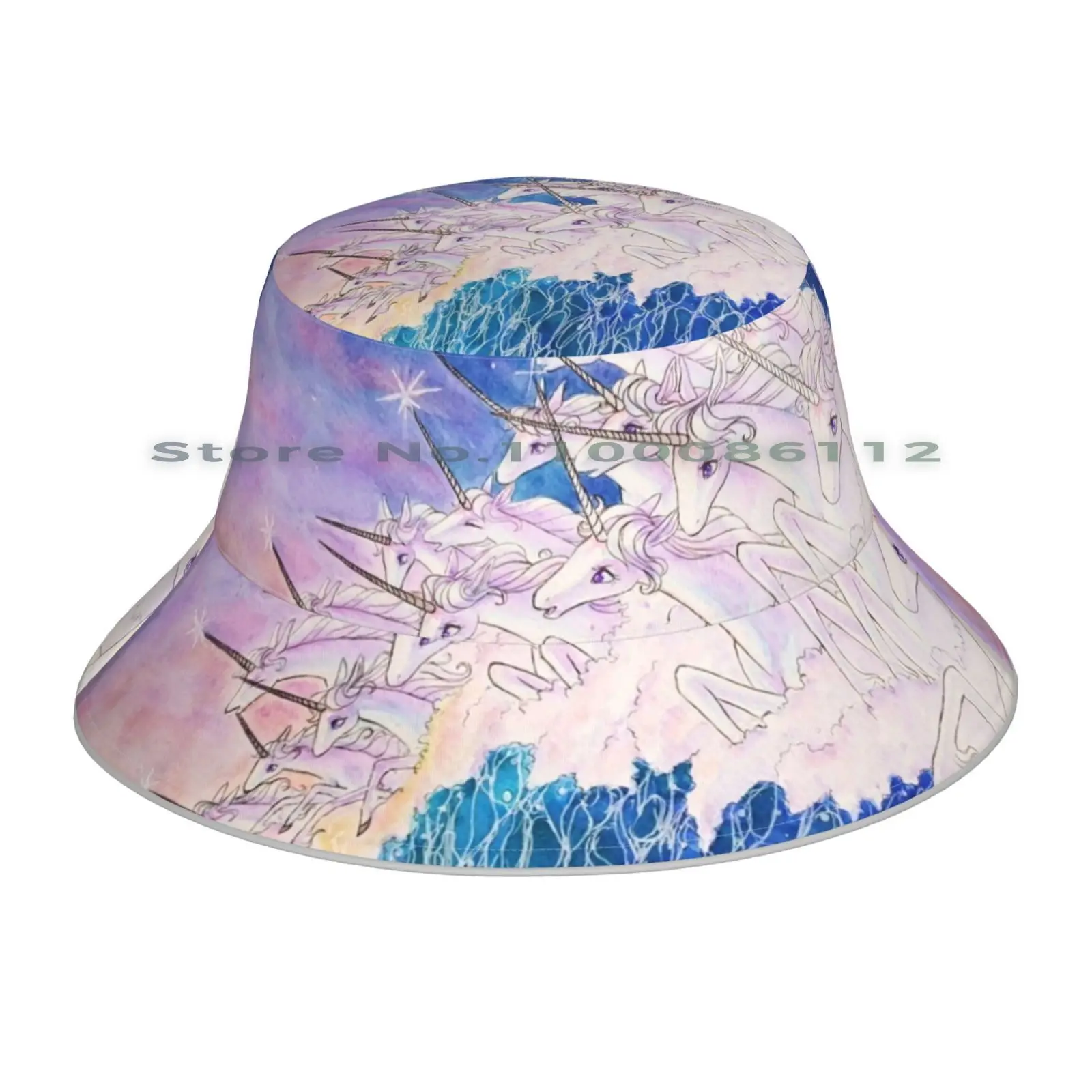 Панама с единорогом в море шляпа от солнца ностальгией стиле ретро |