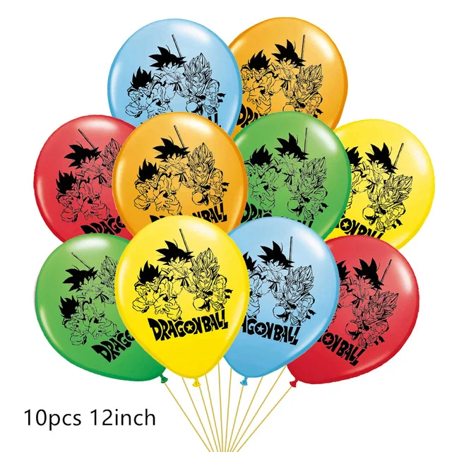 10pcs mix 10 шт./лот 12 дюймов Goku воздушный шар Супер saiyan латексный шар Dragon Ball для маленьких мальчиков герой с днем рождения принадлежности игрушки для детей - Цвет: 10pcs mix