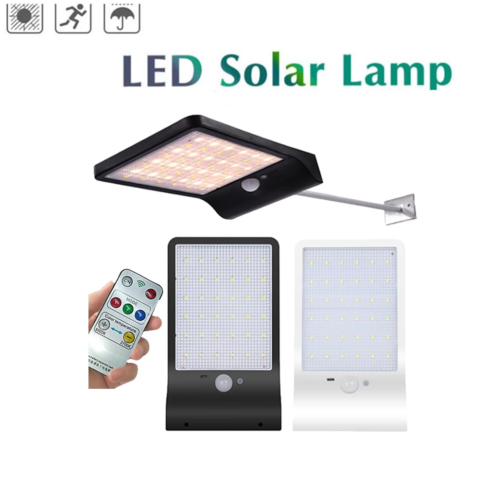 48 led luz solar light motion sensor Lamp Waterproof security Lights Outdoor Garden yard wall+lamps Path landscape | Лампы и освещение