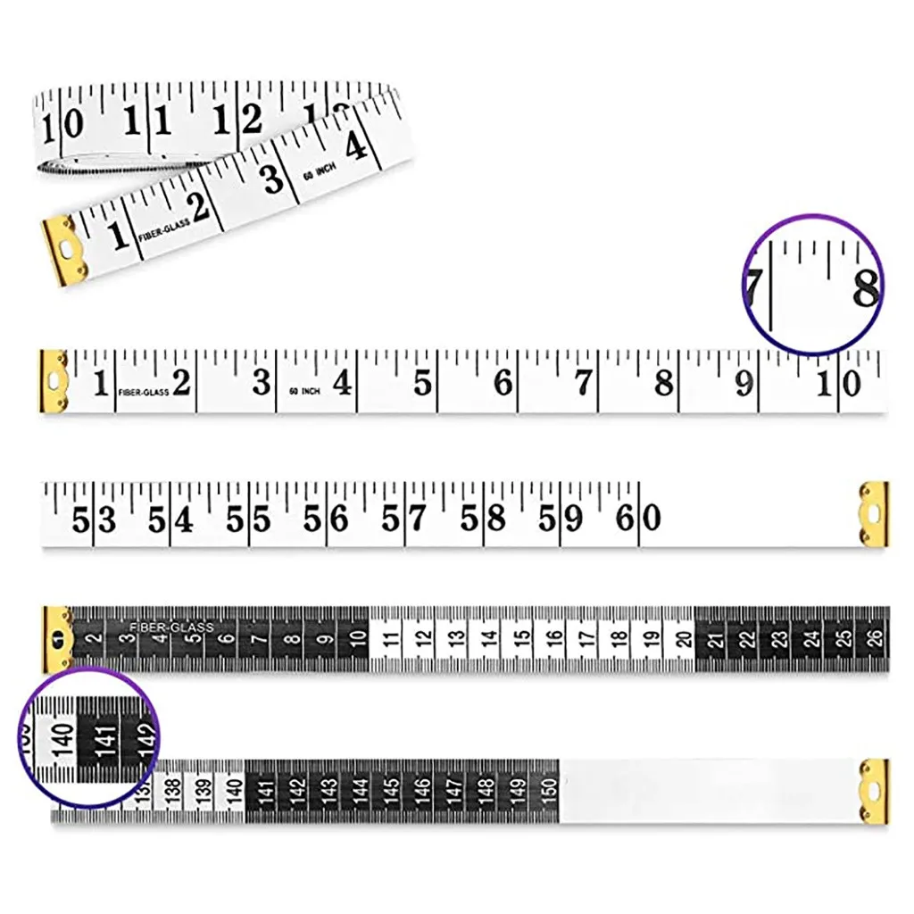 Hot 150cm/60&quot Body Measuring Ruler Sewing Tailor Tape Measure Soft Flat Meter Random Color | Дом и сад
