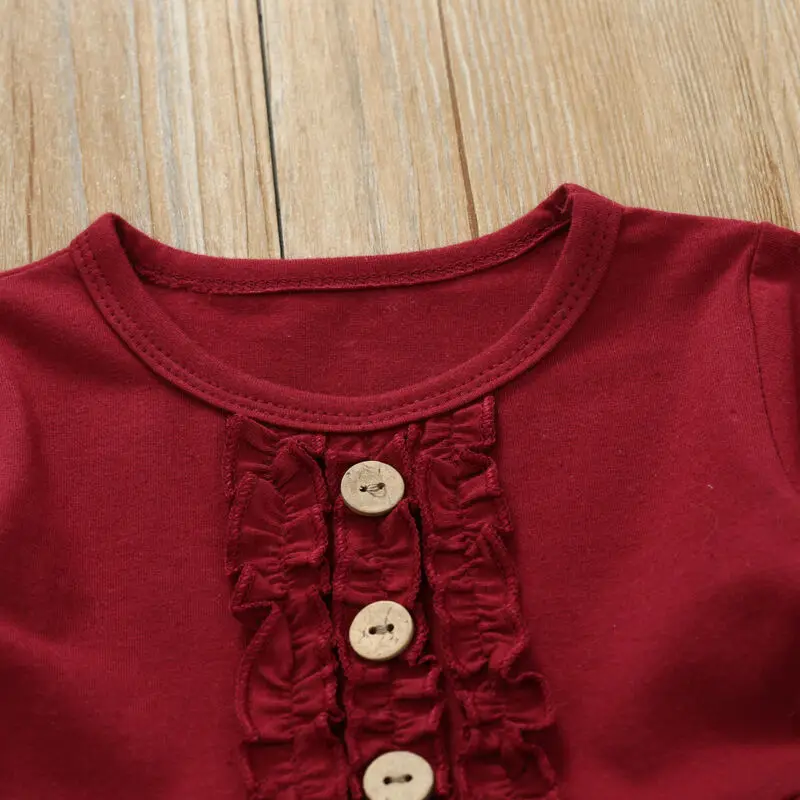 Детское платье для новорожденных девочек детское с длинными рукавами и оборками