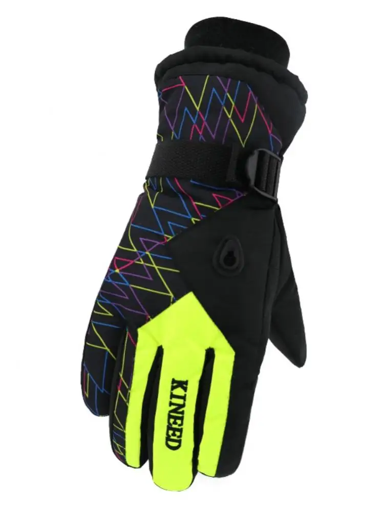 

Зимние теплые оригинальные лыжные перчатки, регулируемые водонепроницаемые мужские и женские перчатки для катания на лыжах, скалолазания, ...