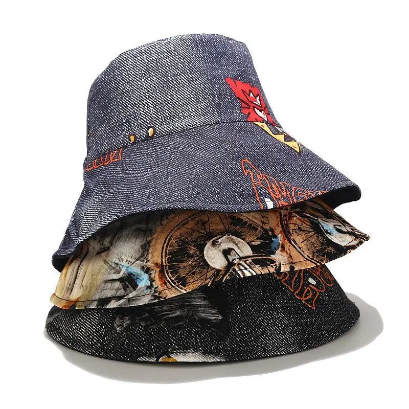 2020 Двусторонняя Большая шляпа-ведро с завязками летняя пляжная рыболовная Кепка