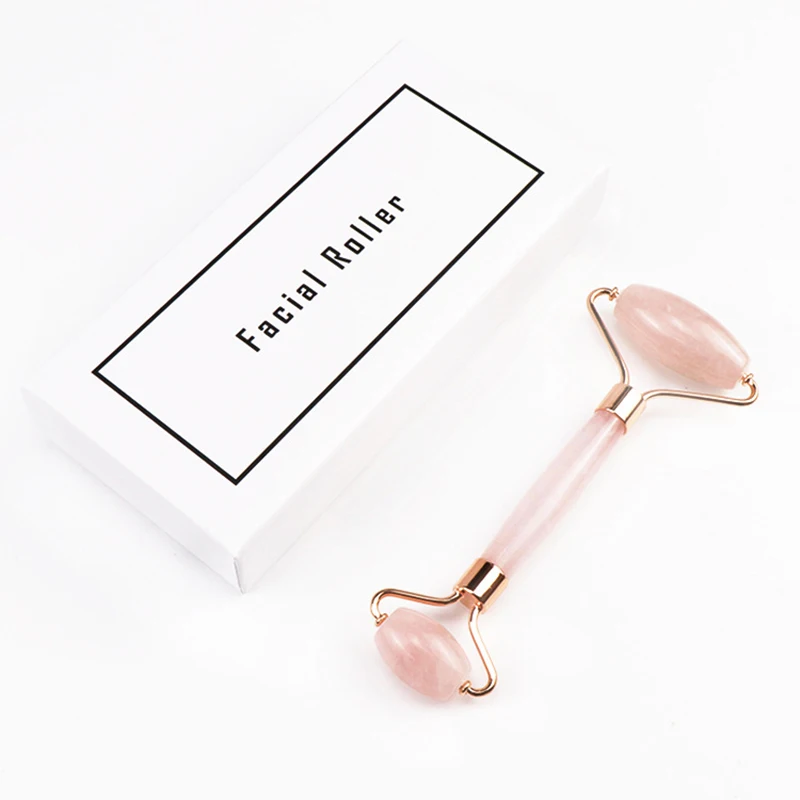 

Ensemble de rouleaux de Massage en Jade pour le visage, Original, amincissant, en cristal outil de Lifting en pierre de Quartz