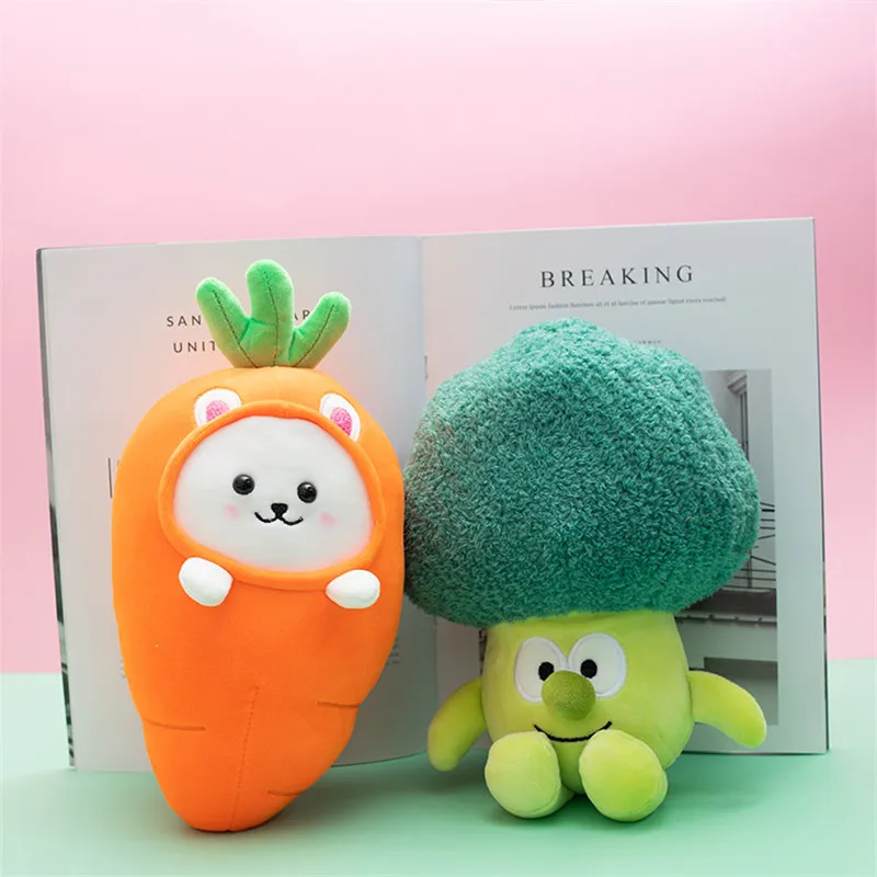 

Kawaii 26CM Creative Plush Vegetables Food Dolls Plush Radish Carrot Broccoli Toys Stuffed Keychian Pendant Kids Girls Gift