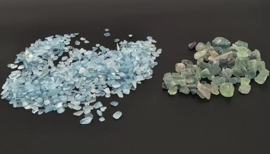 

400g 2 Цвета декоративные природный гравий образец кварца домашний декор для аквариума исцеления энергии камень полезных ископаемых