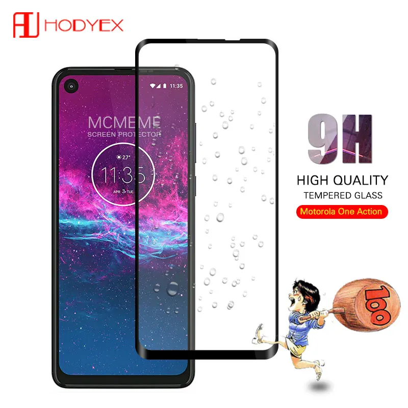 Закаленное стекло для Motorola One Action screen протектор 3D 9H закаленное защитная
