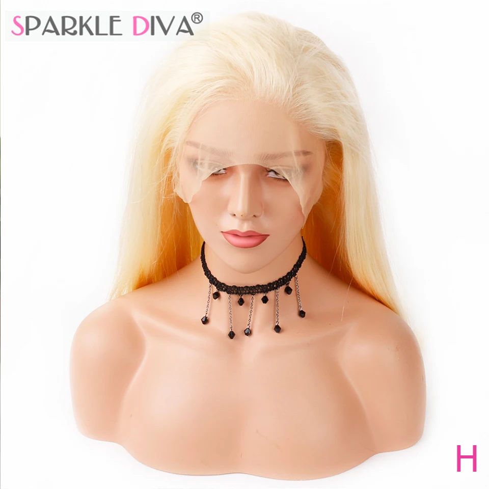 Бразильский парик Sparkle Diva #613 блонд 100% Remy из человеческих волос плотность 130%