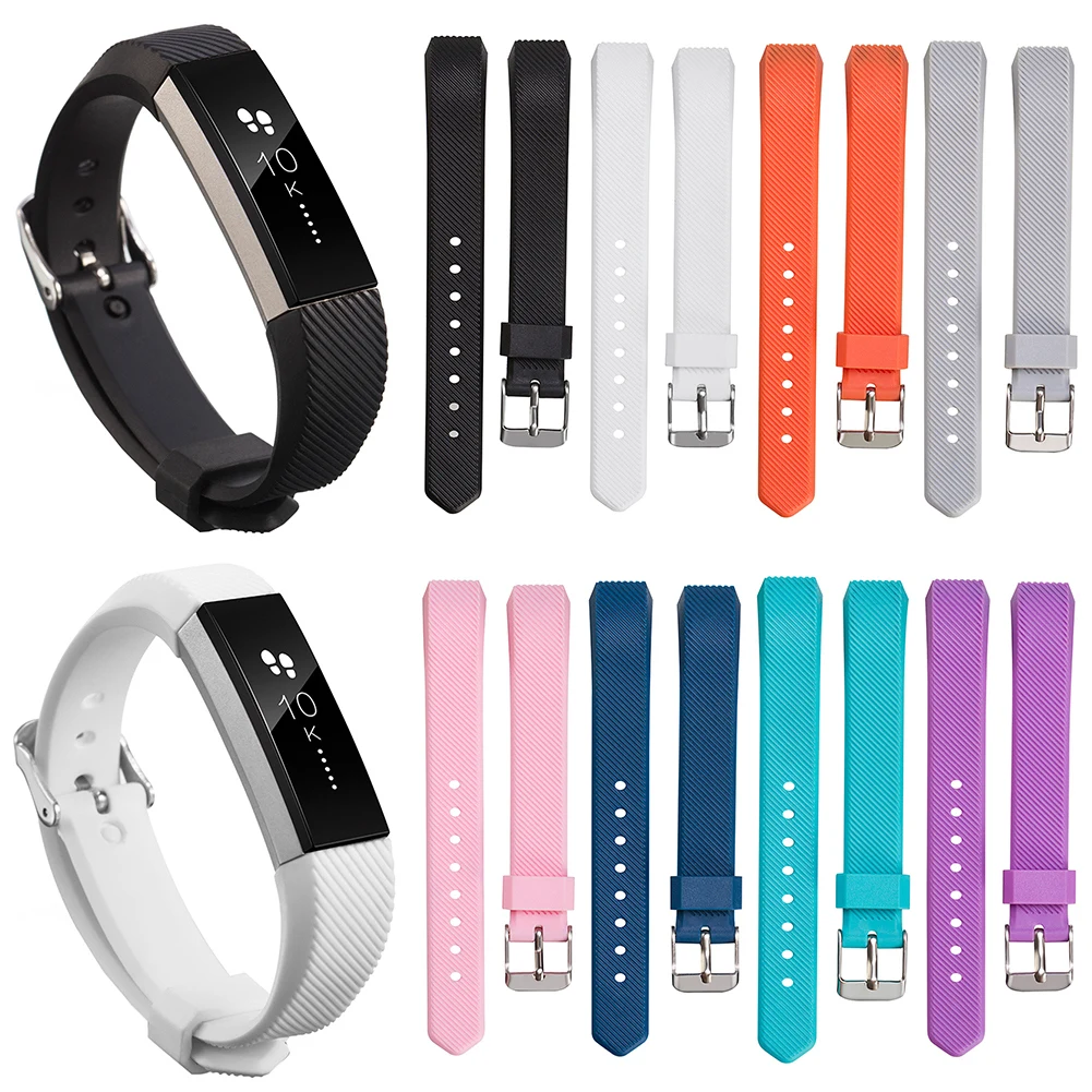 

New Soft Silicone Replacement Watch Band Wrist Strap For Fitbit Alta / Alta HR / Ace Kids Smart Bracelet Adjustable Colorful