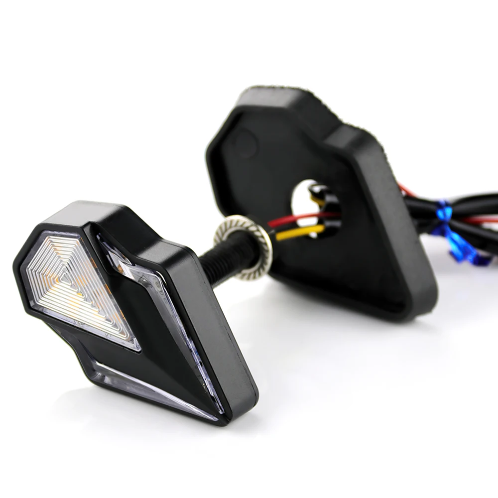 

2pcs 12V Universal Motorcycle Signal Lamp Light LED Motorbike Turn Signal Indicators Lights Blinker Light Diamond Shape New
